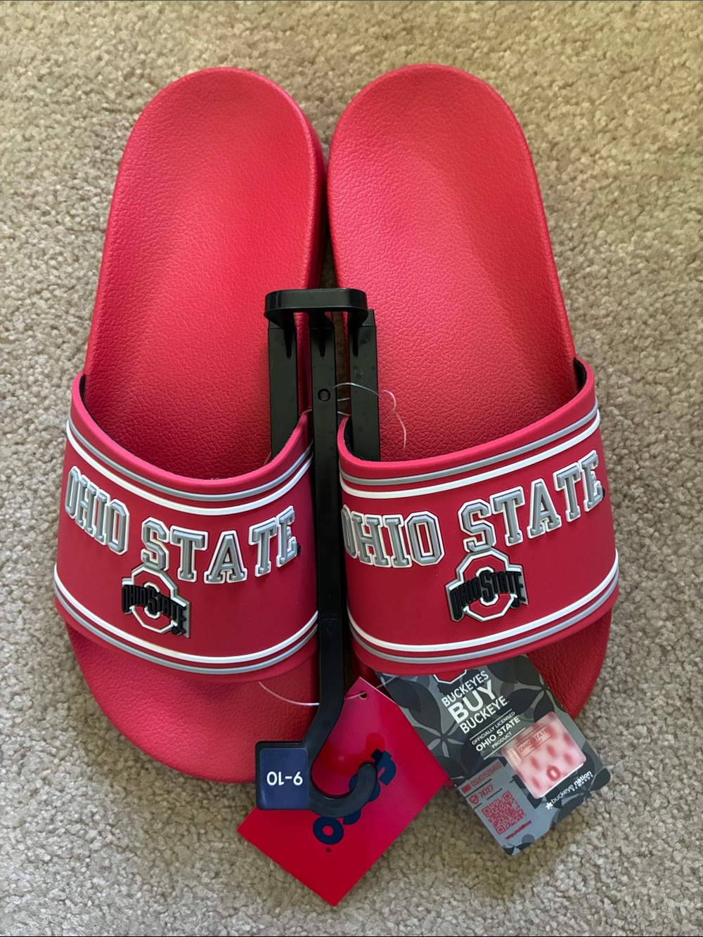 Ohio State Buckeyes Men’s Slides - Vatious Sizes